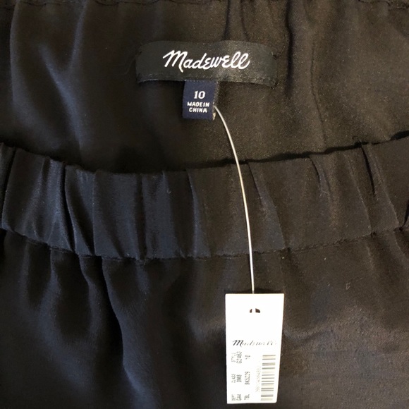 NWT Madewell Silk Off the Shoulder Dress Sz 10 - Picture 4 of 4